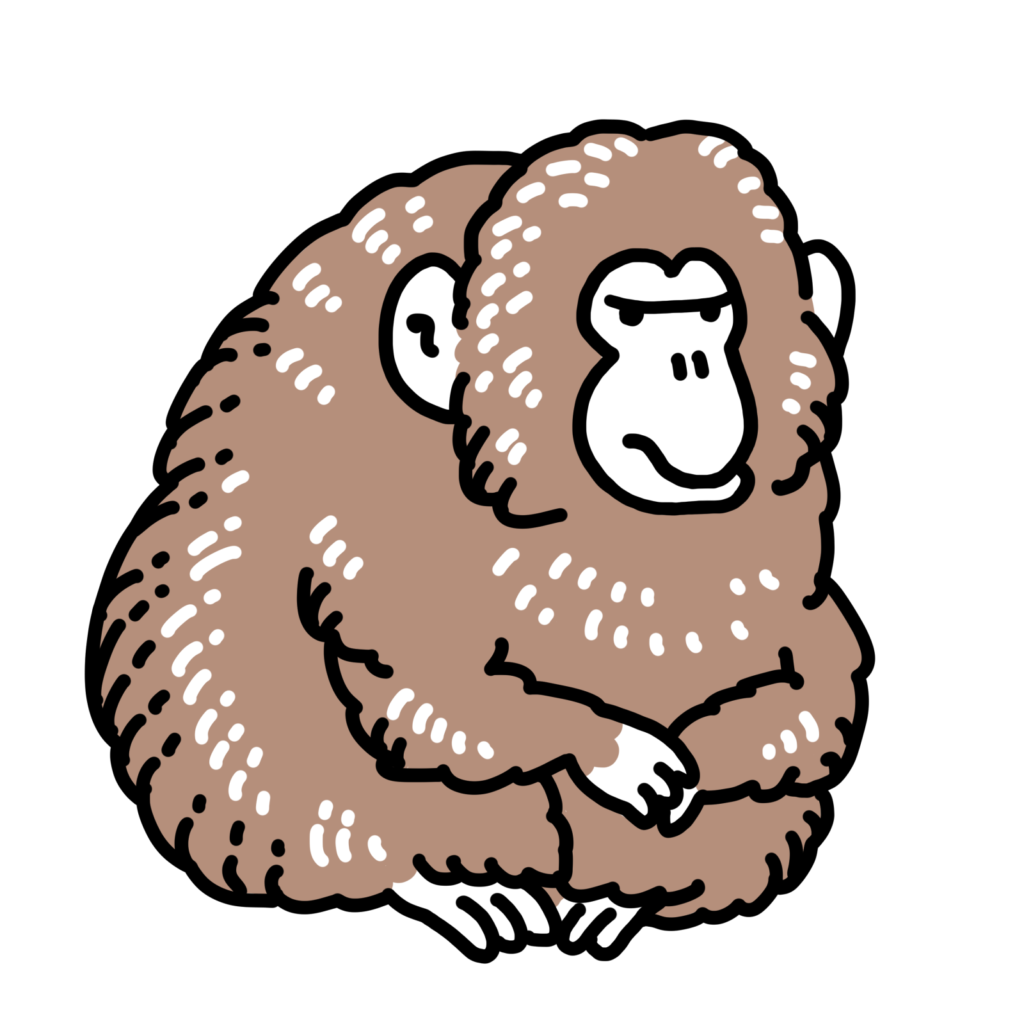 猿のイラスト