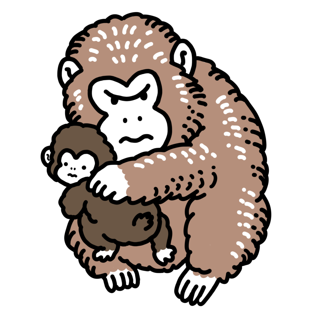 猿のイラスト