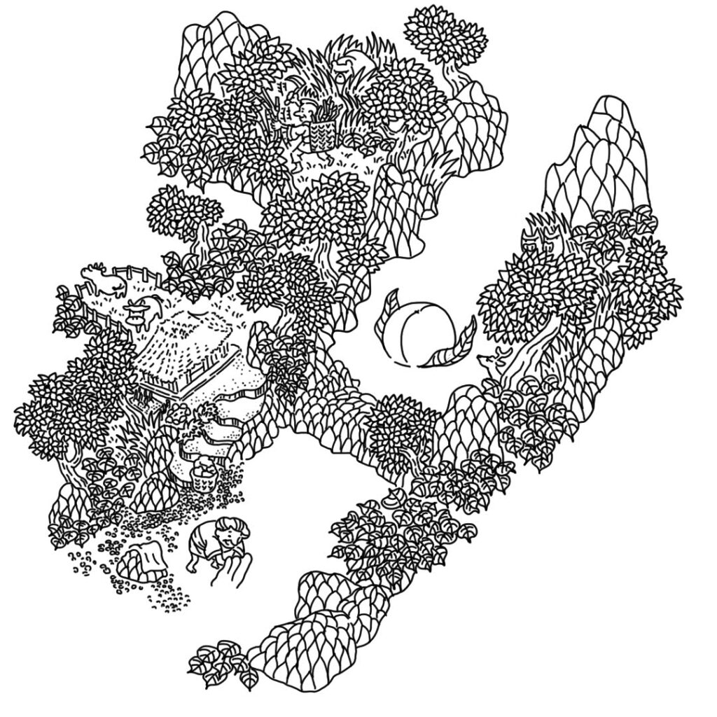 桃太郎１線画