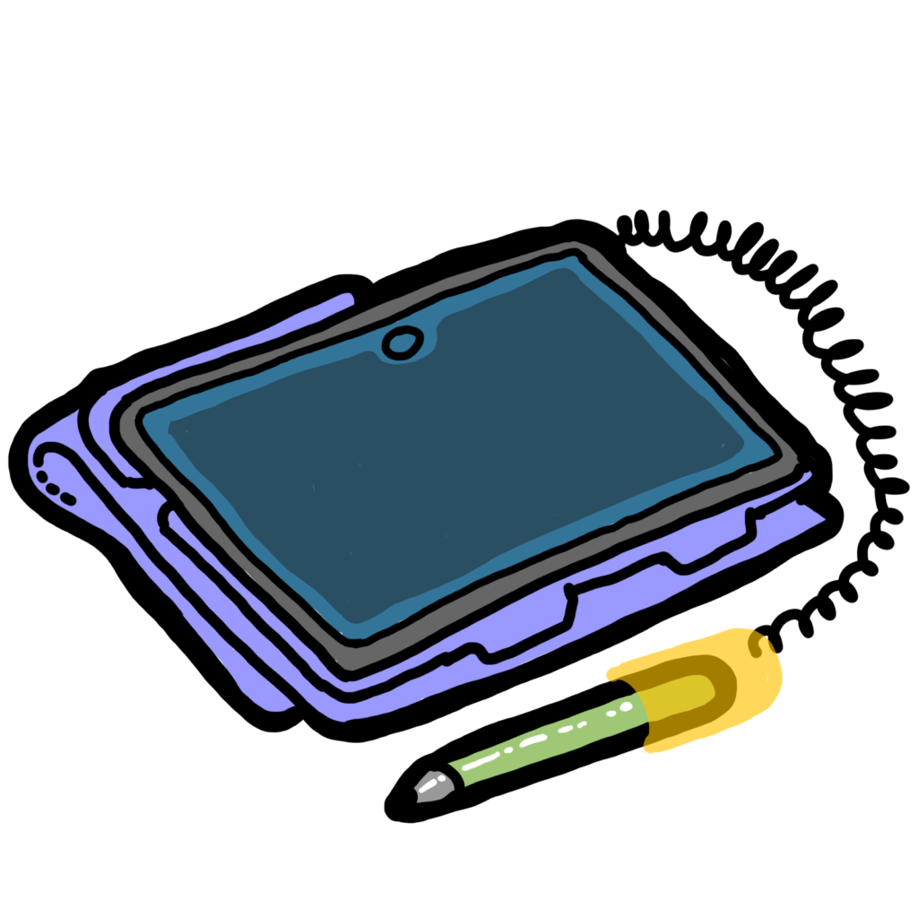 タブレット学習-紫色