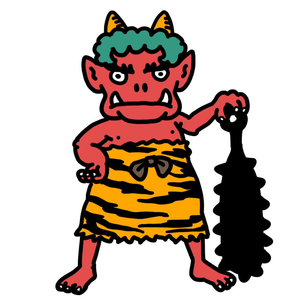 2月節分-赤鬼（全身）