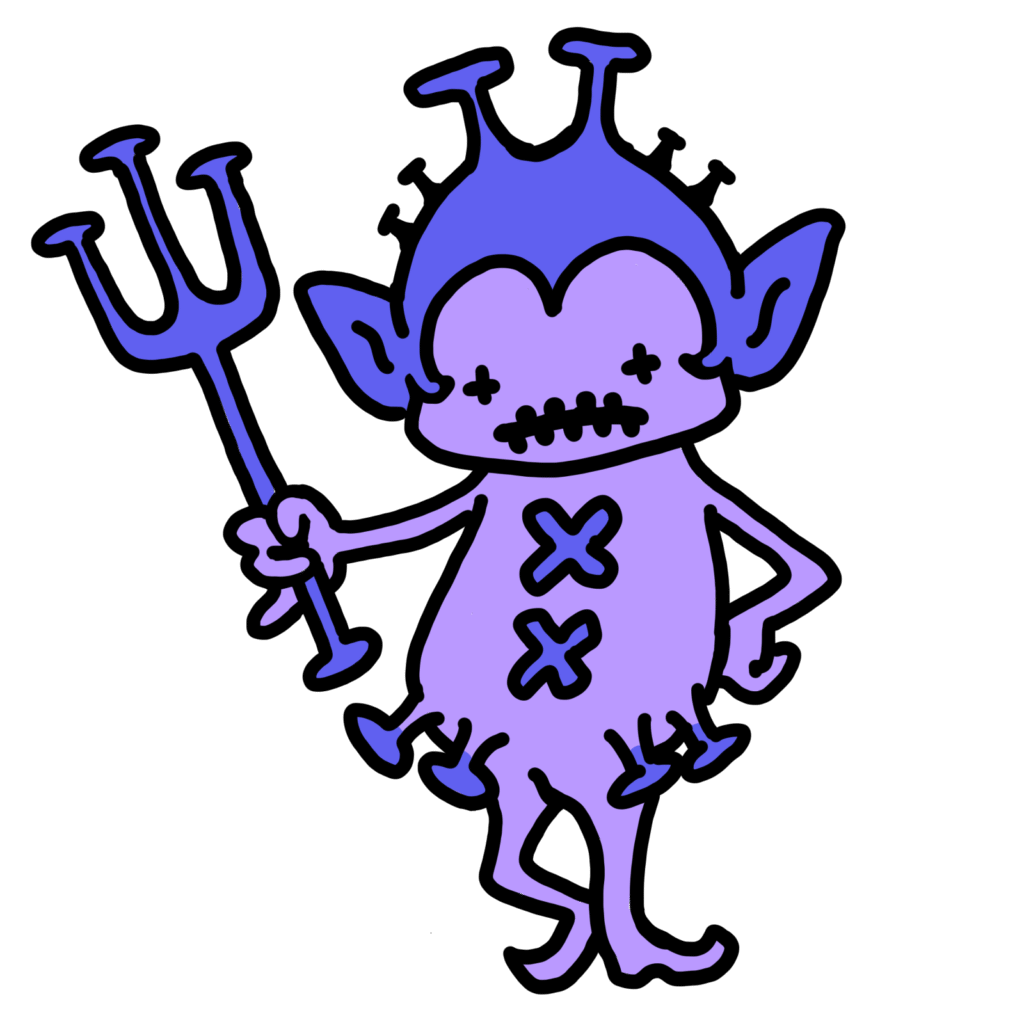 ウイルスちゃん−紫2