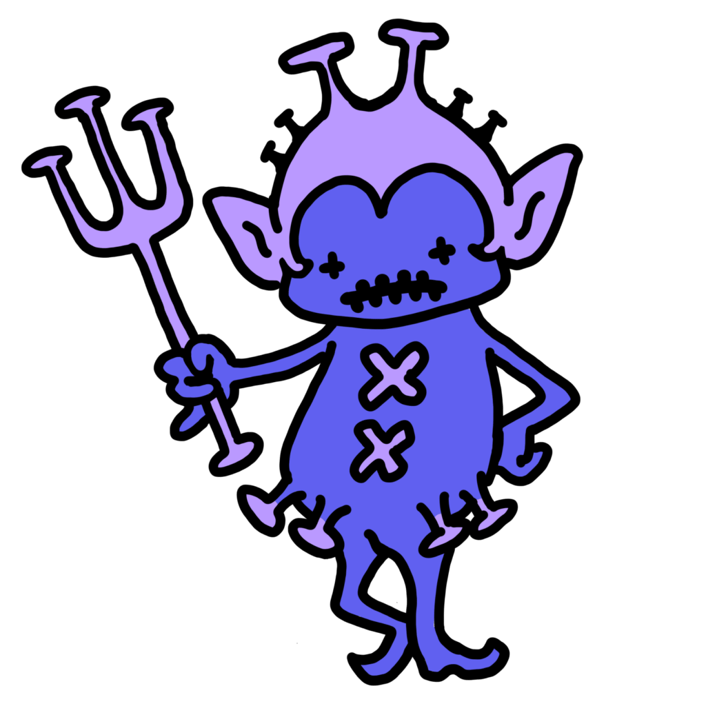 ウイルスちゃん−青2