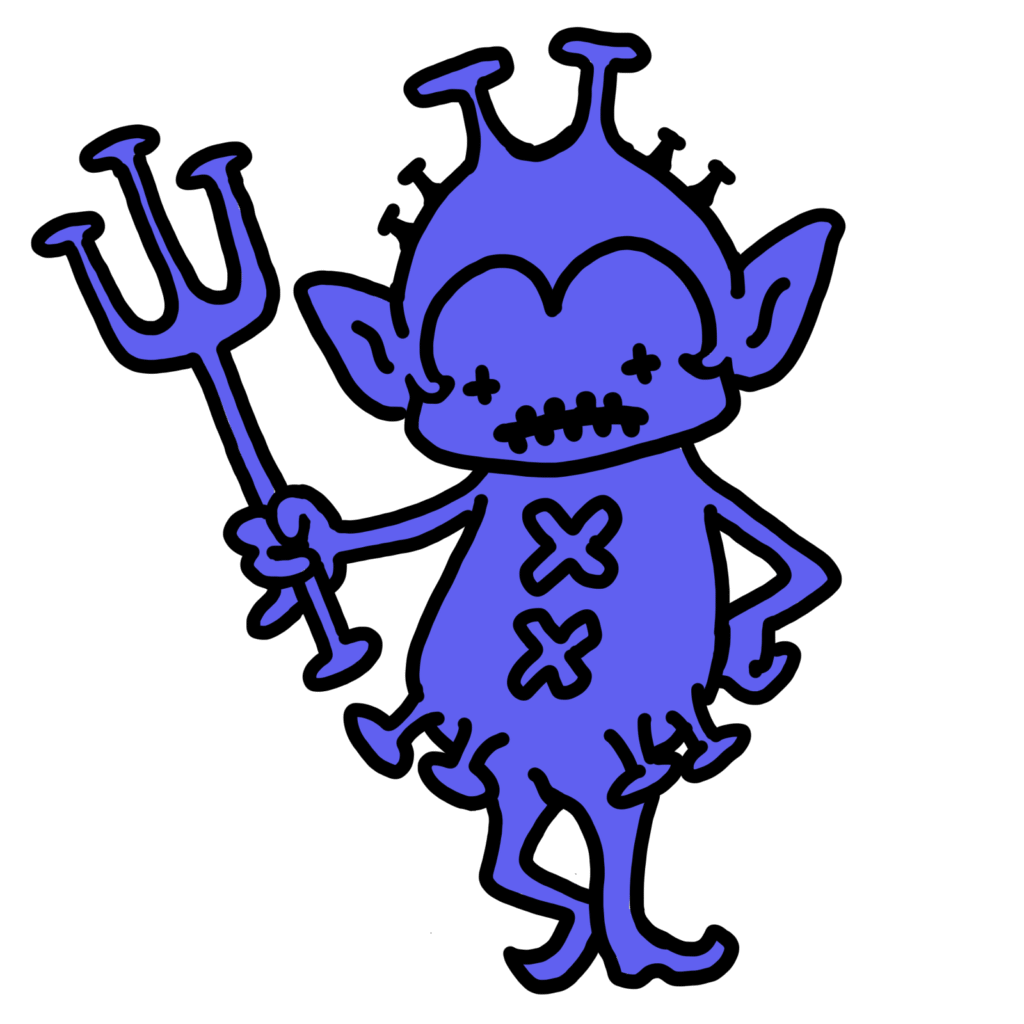 ウイルスちゃん−青1