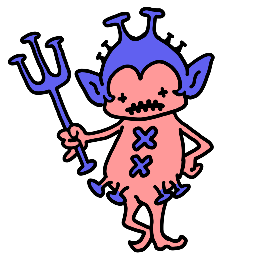 ウイルスちゃん−ピンク4