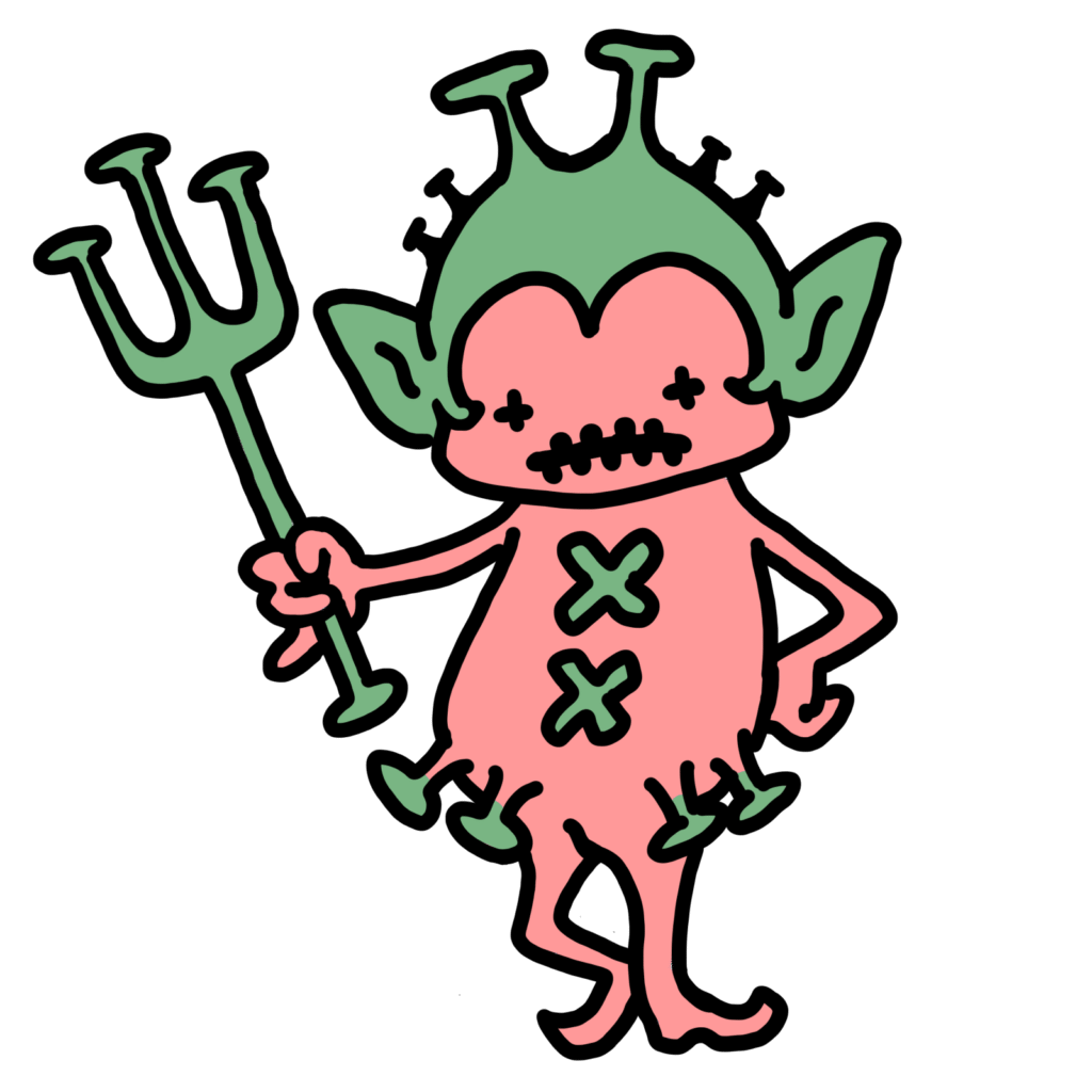 ウイルスちゃん−ピンク3