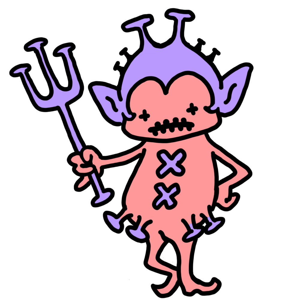 ウイルスちゃん−ピンク2