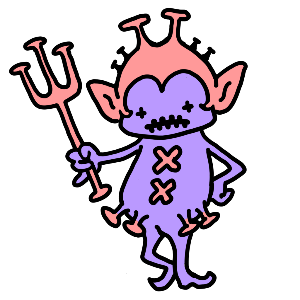 ウイルスちゃん−紫3