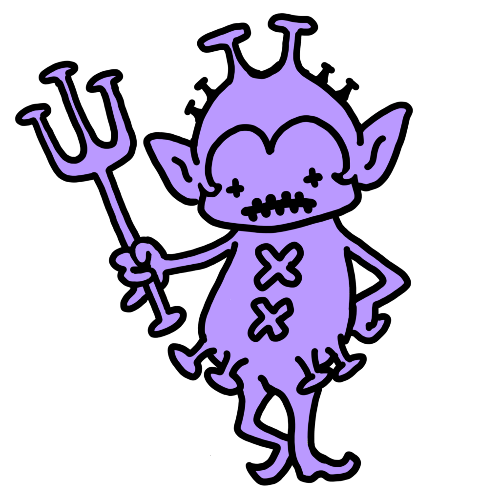 ウイルスちゃん−紫1