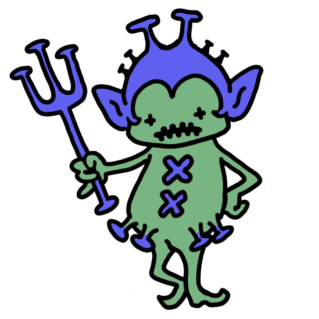 ウイルスちゃん−緑2