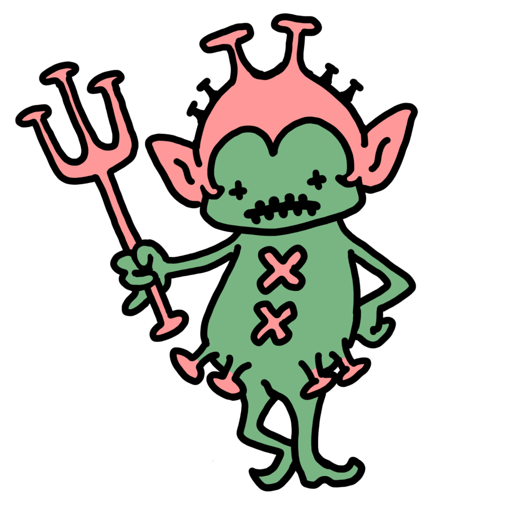 ウイルスちゃん−緑3