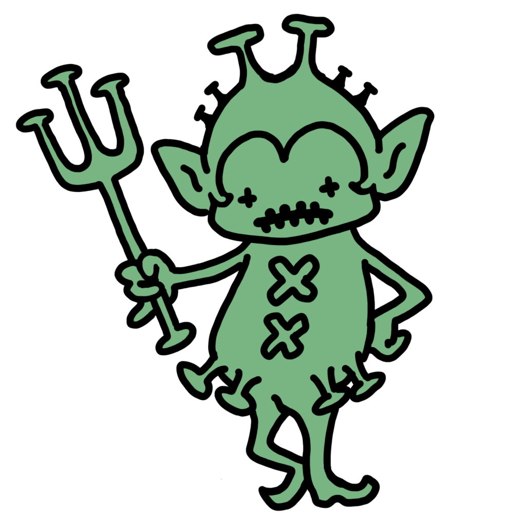 ウイルスちゃん−緑1