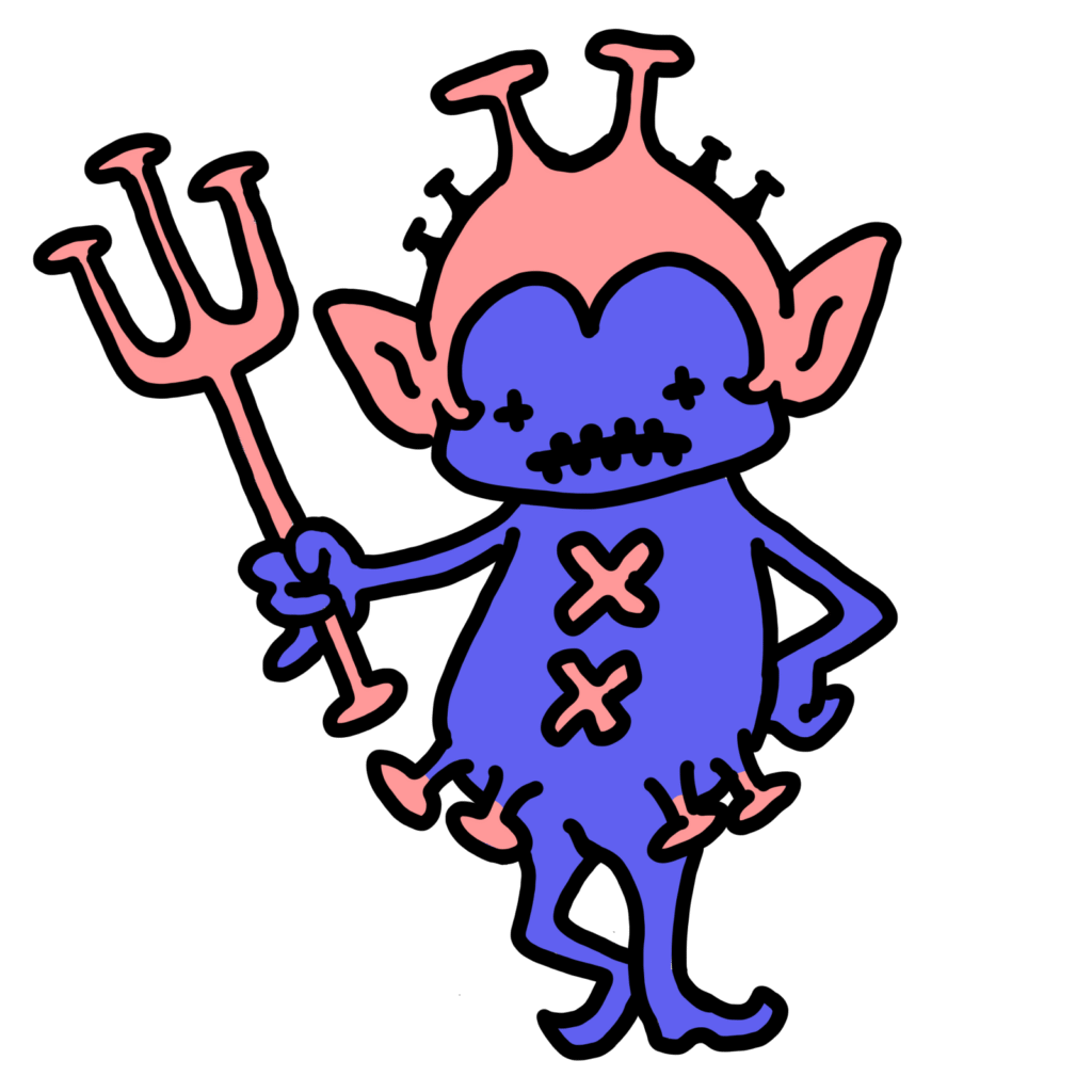 ウイルスちゃん−青4