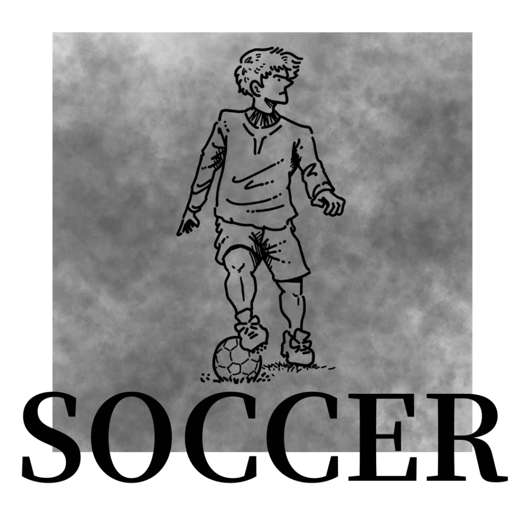 サッカー-周囲を見渡す