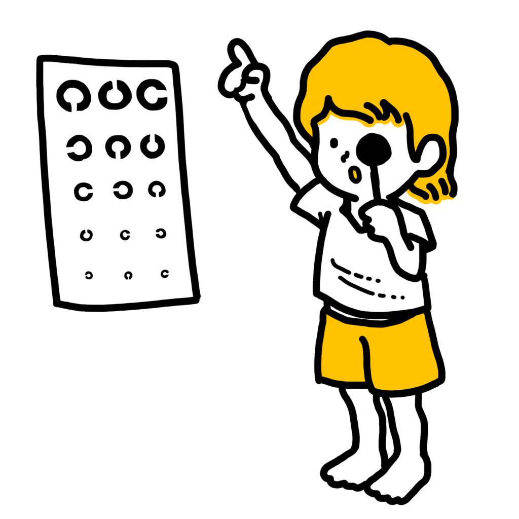 身体測定のイラスト