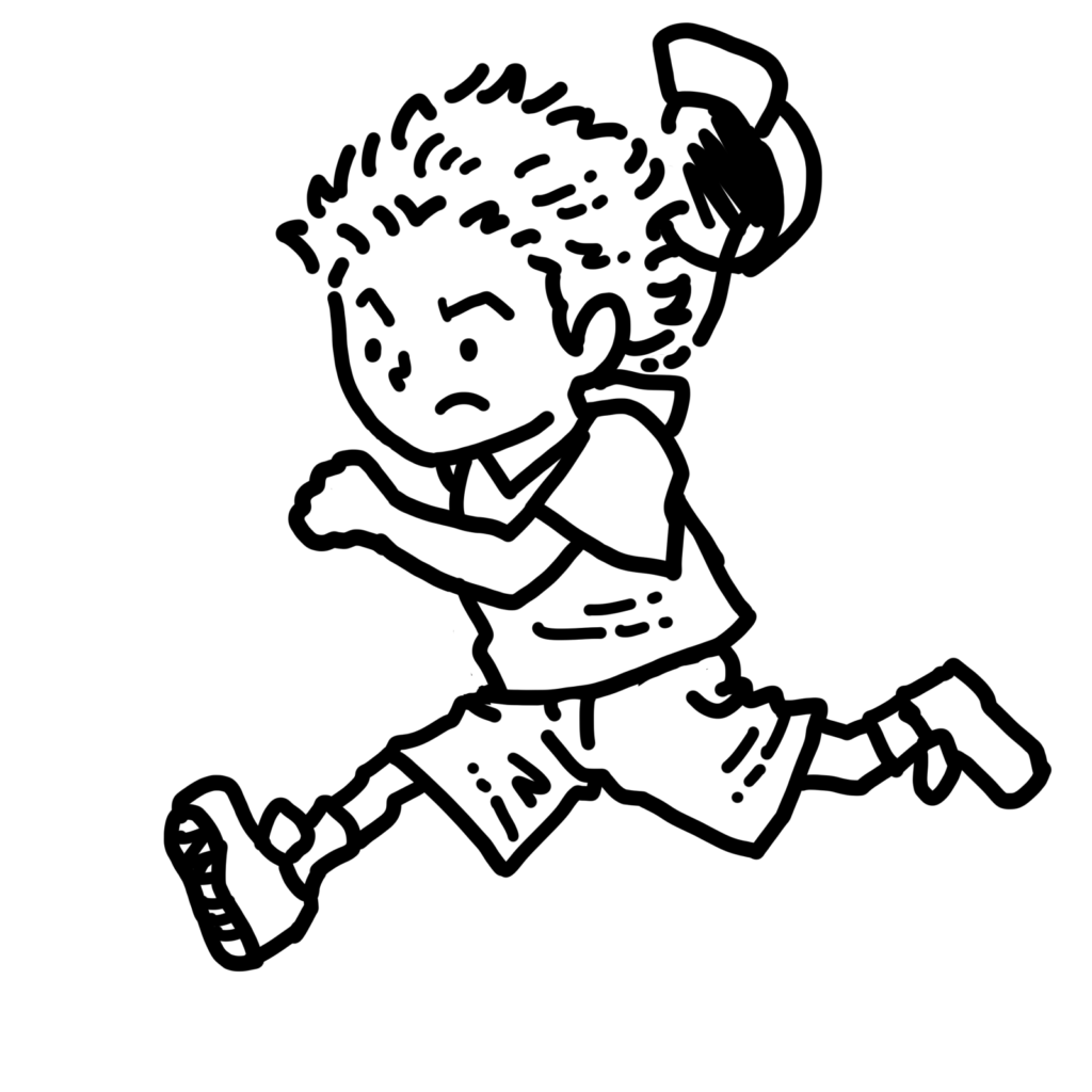 運動会－かけっこのイラスト