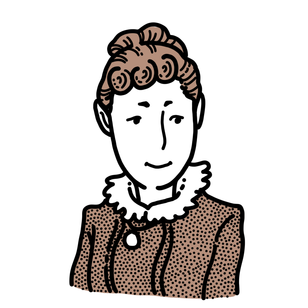 広岡浅子さんのイラスト
