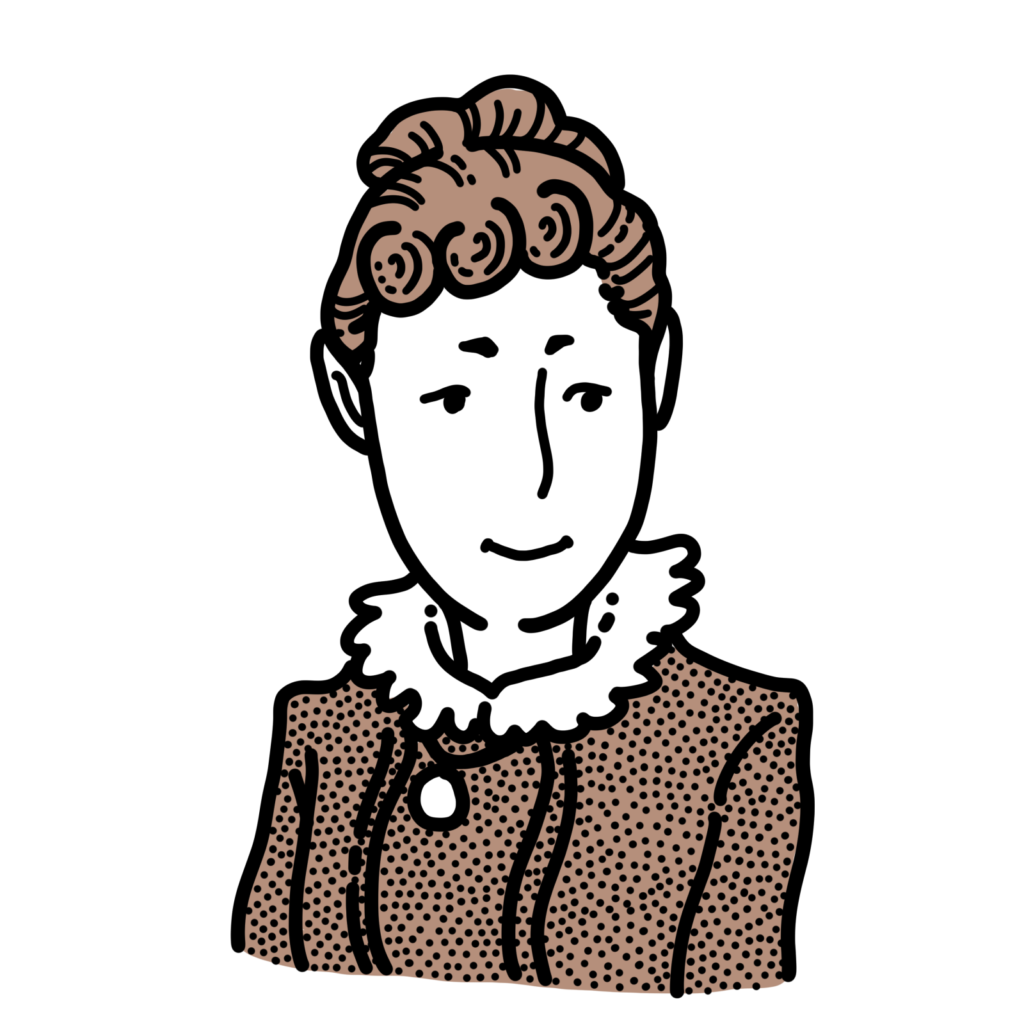 広岡浅子さんのイラスト
